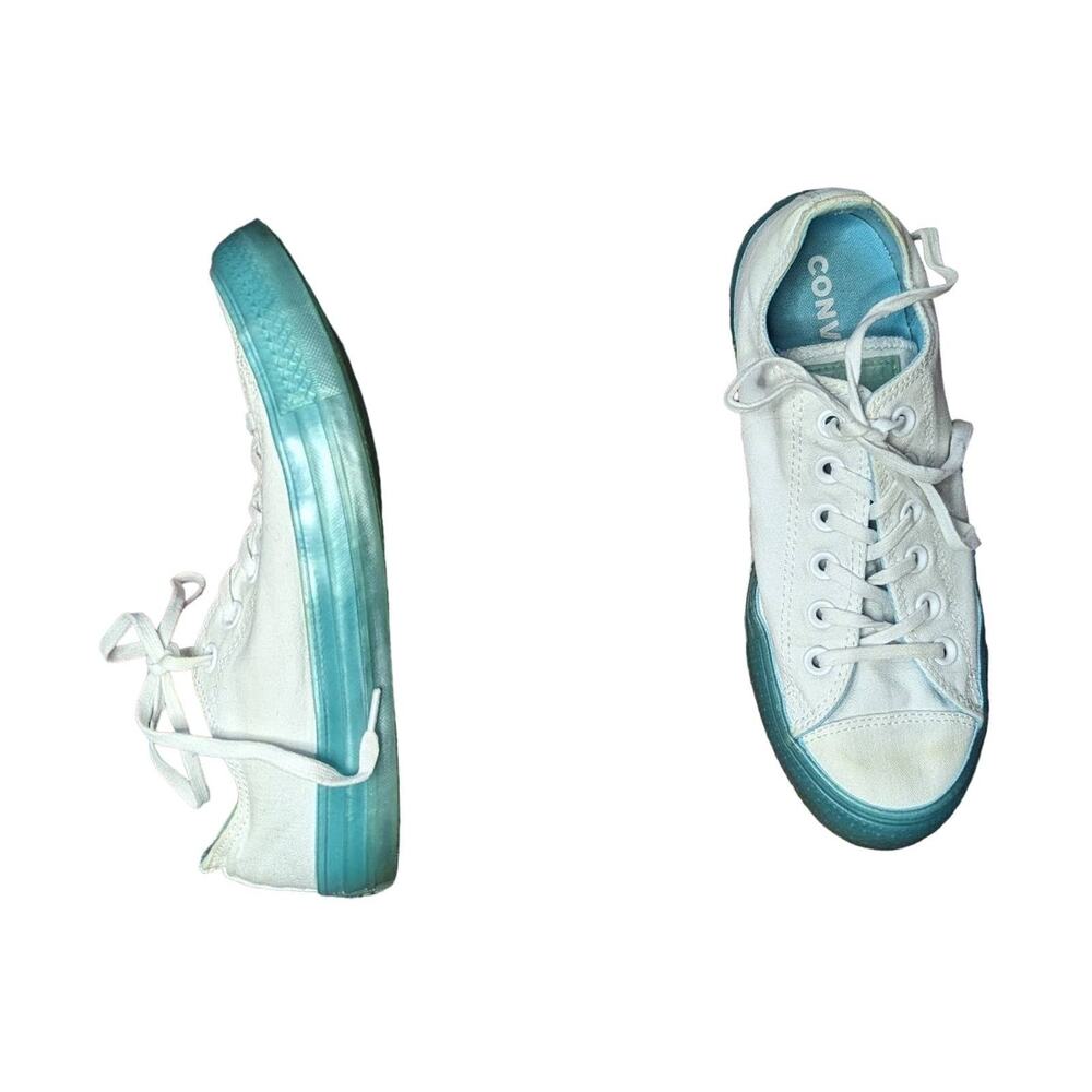 Converse Women's Chuck Taylor All Star Ox - White/Bleached Aqua Size 8